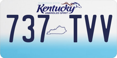 KY license plate 737TVV