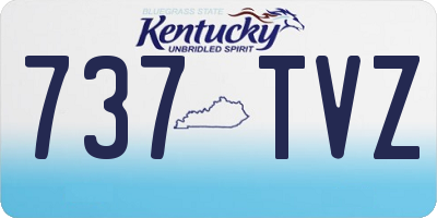 KY license plate 737TVZ