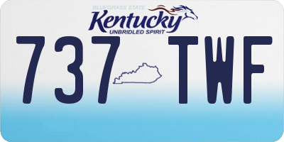 KY license plate 737TWF
