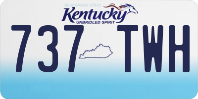KY license plate 737TWH