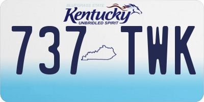 KY license plate 737TWK