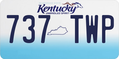 KY license plate 737TWP
