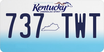 KY license plate 737TWT