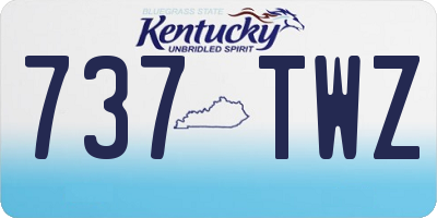 KY license plate 737TWZ