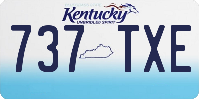 KY license plate 737TXE