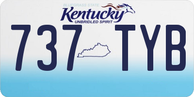 KY license plate 737TYB