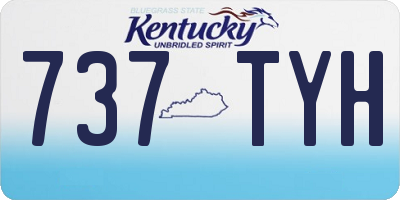 KY license plate 737TYH