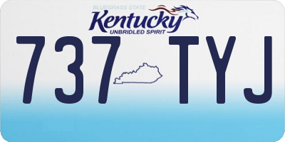 KY license plate 737TYJ
