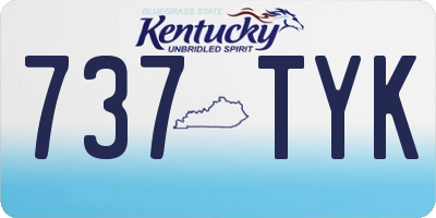 KY license plate 737TYK