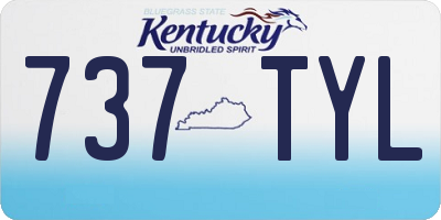 KY license plate 737TYL