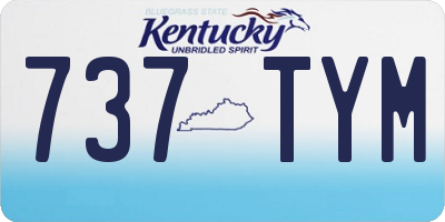 KY license plate 737TYM