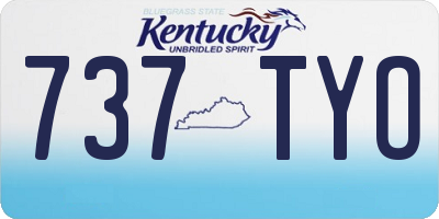 KY license plate 737TYO