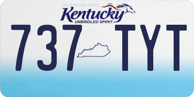 KY license plate 737TYT