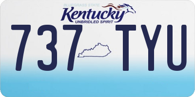 KY license plate 737TYU