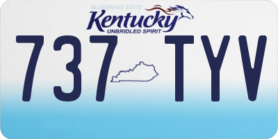 KY license plate 737TYV