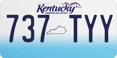 KY license plate 737TYY