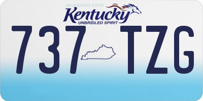 KY license plate 737TZG