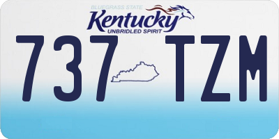 KY license plate 737TZM