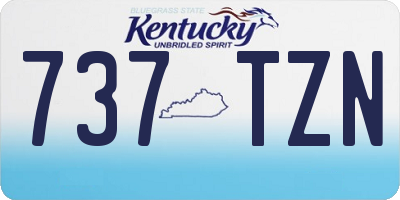 KY license plate 737TZN