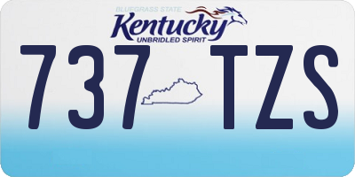 KY license plate 737TZS