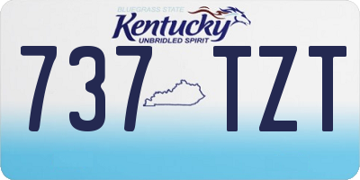 KY license plate 737TZT
