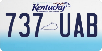 KY license plate 737UAB