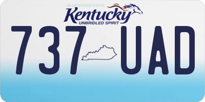 KY license plate 737UAD