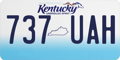 KY license plate 737UAH