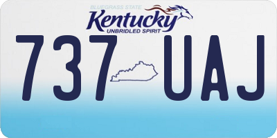 KY license plate 737UAJ