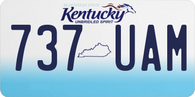 KY license plate 737UAM