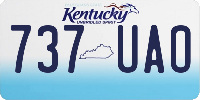 KY license plate 737UAO