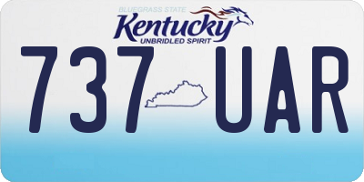 KY license plate 737UAR