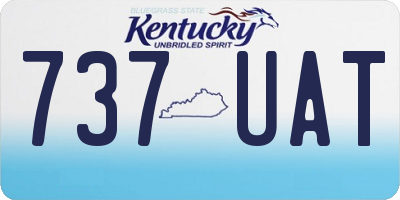 KY license plate 737UAT