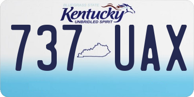 KY license plate 737UAX