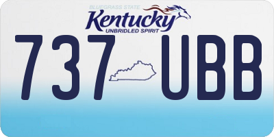 KY license plate 737UBB