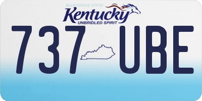 KY license plate 737UBE
