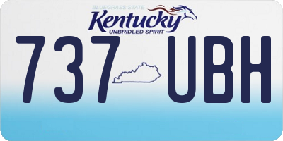KY license plate 737UBH