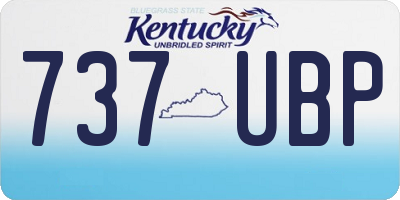 KY license plate 737UBP