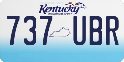 KY license plate 737UBR