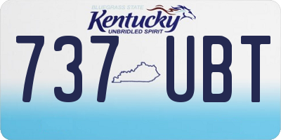 KY license plate 737UBT