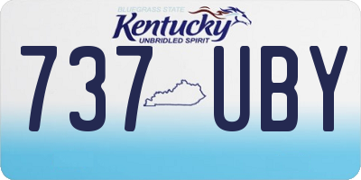 KY license plate 737UBY