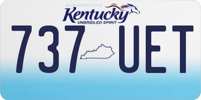 KY license plate 737UET