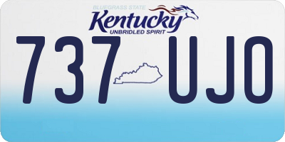 KY license plate 737UJO