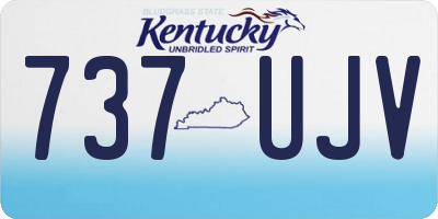 KY license plate 737UJV