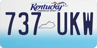 KY license plate 737UKW