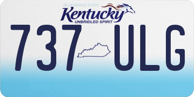 KY license plate 737ULG