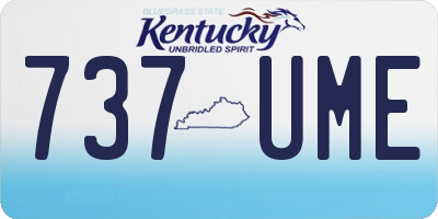 KY license plate 737UME
