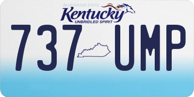 KY license plate 737UMP