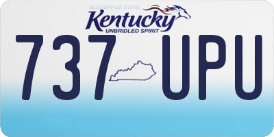 KY license plate 737UPU