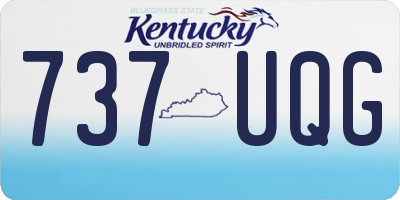 KY license plate 737UQG